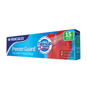 Hercules Large Freezer Guard Resealable Bags Product